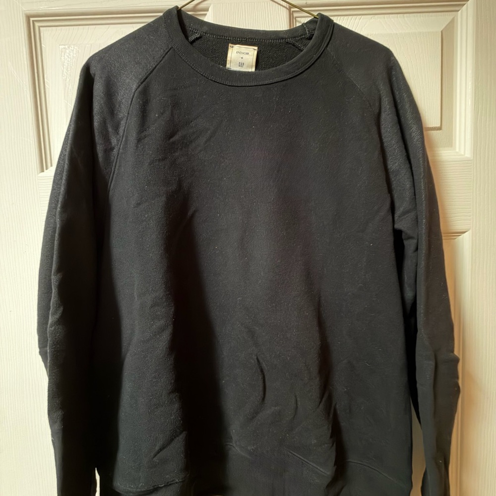 ENNOIR X GAP X GQ Men's Black Crewneck Pullover